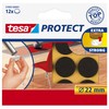 tesa® Protect Filzgleiter, rund, braun, Ø22mm/57893-00001-00 rund 12 Durchmesser 22mm