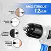 DEKOPRO Drill Set: Tool Set with 8V Blue Cordless Drill,