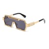 Junsika Retro Steampunk Sunglasses for Men Trendy Cool Design One