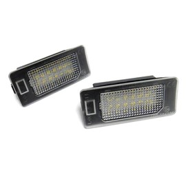 RZG 2x LED Licence Number Plate Light White Canbus For Golf Variant Passat Variant ID.4 Tiguan Touareg Touran T-Cross Transporter T6