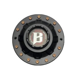 Ballistic Matte Black Bronze Rivets Wheel Center Cap CAP BL-02