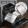 Kikcoin Double Sided Stainless Steel Cutting Boards for Kitchen, Stainless