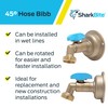 SharkBite 1/2 x 3/4 Inch MHT 45 Degree Hose Bibb,