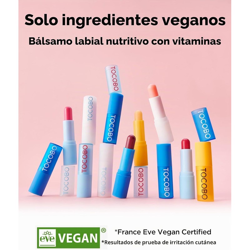 TOCOBO Lip Balm Bálsamo Labial Hidratante y Nutritivo con Vitaminas