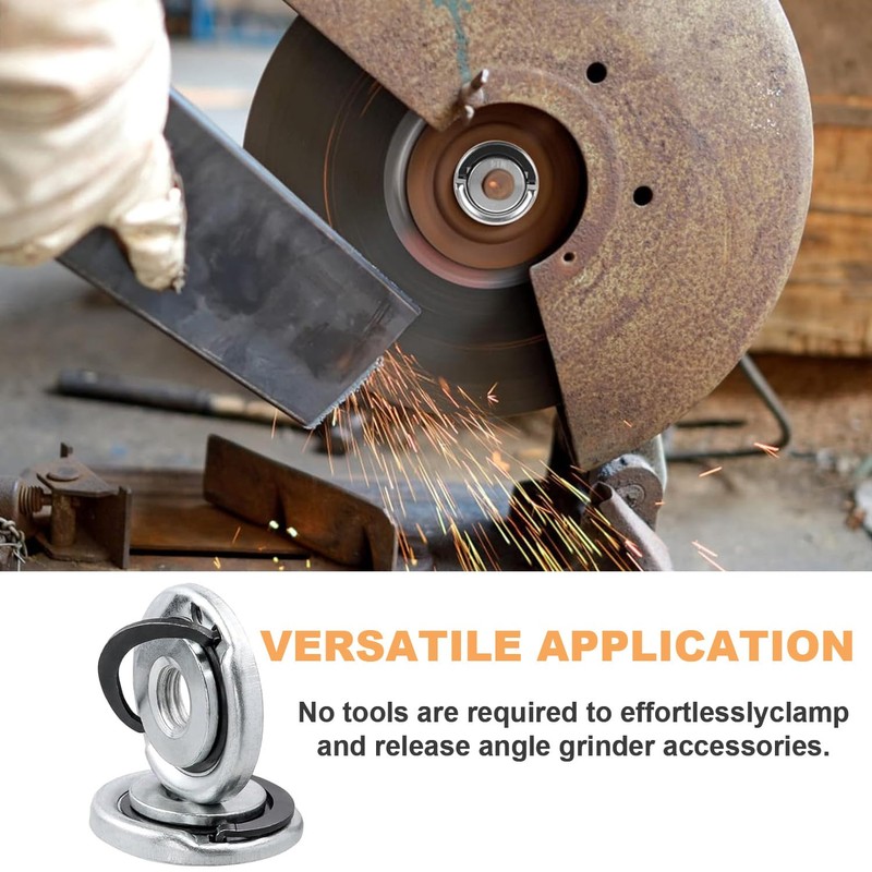 2 Pcs M14 Quick Release Self Locking Flange Nut -