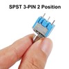 AEDIKO 12pcs Mini Toggle Switch 3 Pin ON/Off/ON SPDT AC