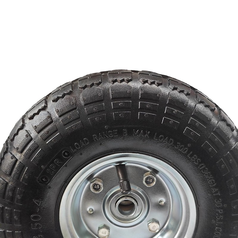 EAGWON 10" Heavy Duty 4.10/3.50-4 Pneumatic Tires & Wheel Set