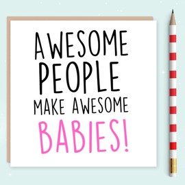 Felbridge Studio Baby Shower Card - New Baby Card - Baby Shower Gifts - Baby Girl Boy Card - For New Parents Mum to be - Congratulation Pregnancy