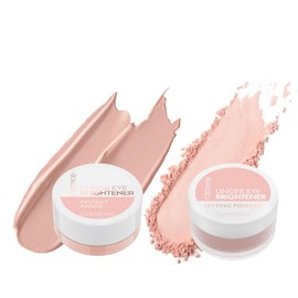 Catrice Brighten & Set Duo – Under Eye Brightening Powder & Setting Duo for Crease-Free, Radiant Finish