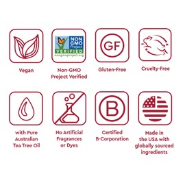 Desert Essence Alcohol-Free Mouthwash with Tea Tree Oil and Aloe, Sugar-Free, Oral Rinse to Provide Botanical Care for Teeth & Gums, Vegan, Non-GMO, SLS-Free, Gluten-Free, Spearmint Flavor, 8oz