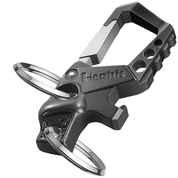 Hephis Heavy Duty Key Chain Bottle Opener,Carabiner Car Key Chains