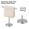 Zitalupy T-Shape Bath Hand Towel Holder Standing, SUS304 Stainless Steel