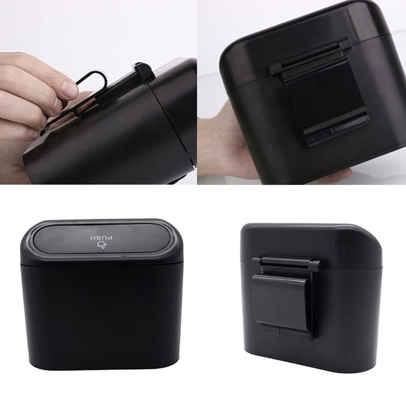 Car Trash Can Bin with Lid - 3 Packs Universal