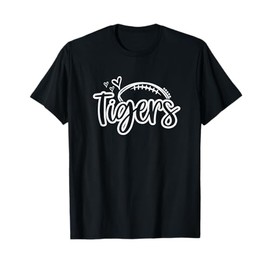 Football Tigers School Sports Fan Team Spirit T-Shirt