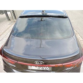 Kyoungdong Black Acrylic Rear Window Roof Spoiler for 2019 2020 2021 2022 KIA Forte Sedan