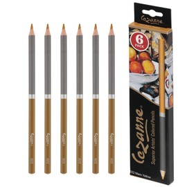 Creative Mark Cezanne Premium Colored Pencils Mars Yellow 6 Pack - Highly-Pigmented Drawing Pencils - Coloring Pencils for Drawing, Blending, Coloring, and More - Colored Pencils Bulk