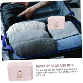 Baluue Travel Jewelry Organizer Case Earring Storage Box for Earrings Pendants Brooches Hairpins Lightweight Compact Design for Easy Carrying Storage