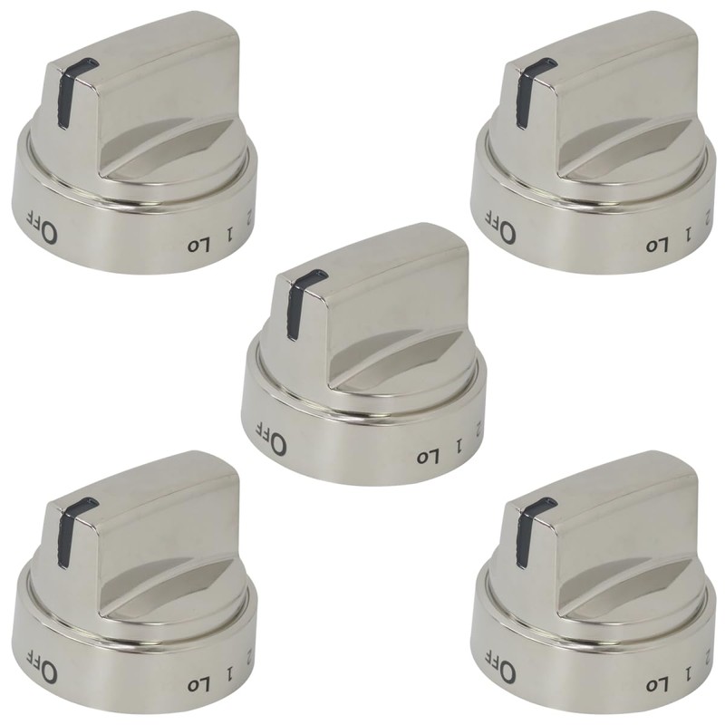 INGQI New 5 Pcs WB03X24818 Stove Knob Replacement Fit for