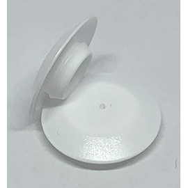 TOP SECRET PDR 1/2" Flush Type Head Plugs Designed for use in Sheet Metal up to 0.3-.08" or 0.076-2.03mm Thick Hole Diameter for snap in .49-.51" (1/2", White, 100)