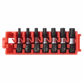 BOSCH ITDTV107C - 7 pc. Driven 1 in. Impact Torx® Insert Bit Set with Clip for Custom Case System