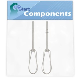 2-Pack W10490648 Hand Mixer Beaters Replacement for Part Number PS11755576 Mixer - Compatible with WPW10490648 Beaters - UpStart Components Brand