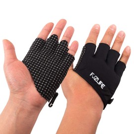 FJZLIFE Workout| Fitness Gloves for Cross Training, Weightlifting, Biking, Bodybuilding, Yoga, Pull-Ups and Fitness - Enhanced Silicone Grip Palm - Improve Your Fitness Without Hand Rips