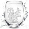 OWATRKDEY Squirrel Stemless Wine Glasses - Squirrel Gifts for Women