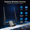 WiFi Adapter for Desktop PC, QGOO Wireless AC1300Mbps USB 3.0