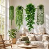 4 Pack Artificial Hanging Plants for Home Decor – Lush