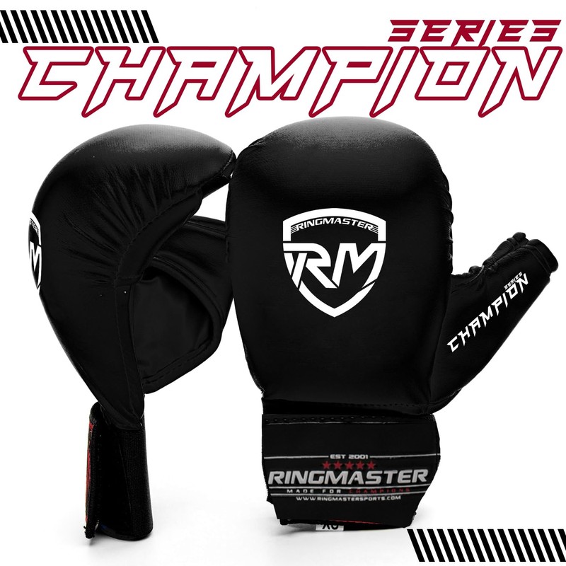 RingMaster Sports Karate Gloves Mitts Martial Arts Punch Training Sparring