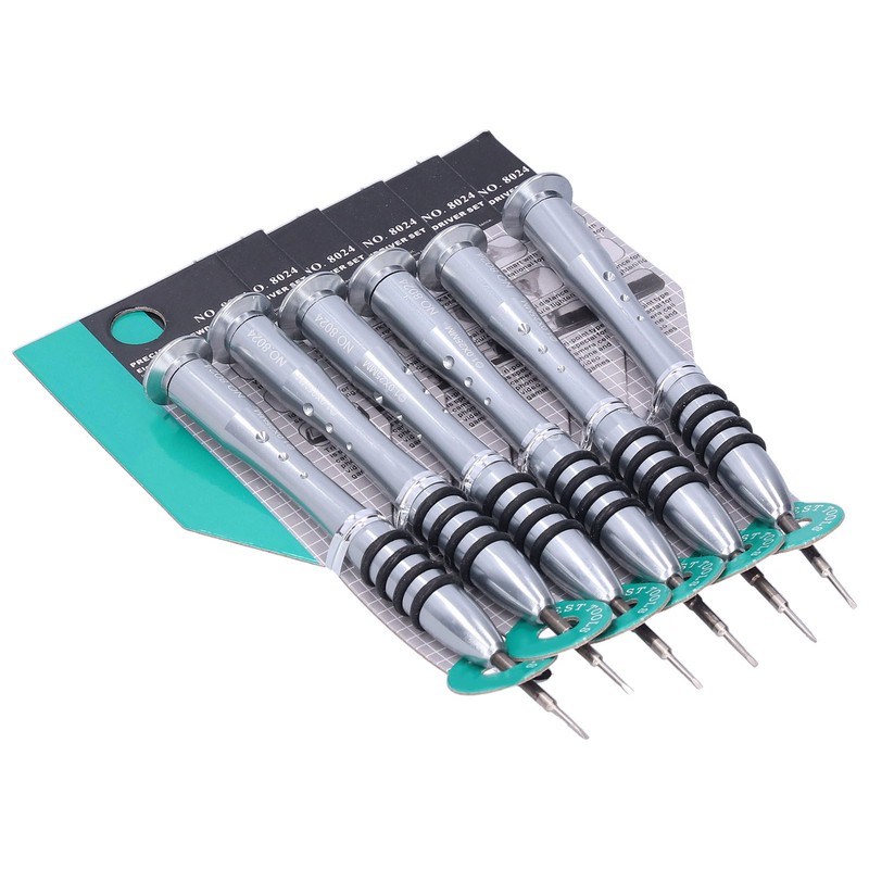 6Pcs Slot Screwdriver Hand Disassembly Repairing Tool 25mm for Electronics