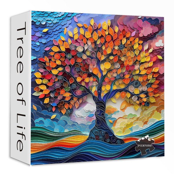 Tree of Life Puzzles for Adults 1000 Pieces, Paper Cutting