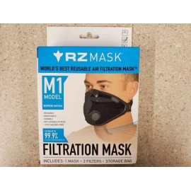 RZMASK BRAND NEW BLACK RZ MASK M1 MODEL FILTRATION MASK ADULT SZ LARGE