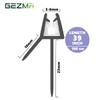GEZMR 2-Pack Frameless Shower Door Bottom Seal (1/4'' X 39'')