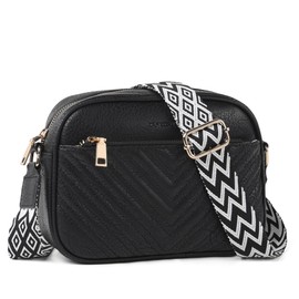 TANTOMI Crossbody Bags for Women Elegant Purse with Adjustable Wide Shoulder Bag for Daily Travel