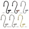 Brushed Nickel Shower Curtain Hooks, Goowin Shower Curtain Hooks, T-Bar