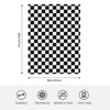 HGOD DESIGNS Checkerboard Blanket Geometric Checkered Plaid Pattern Black and