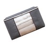 4Pcs Gray Quilt Storage Bag Organizer Large Capacity Breathable House