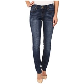KUT from the Kloth Stevie Straight Leg Jeans - Jeans for Women - Straight Leg - Cotton & Spandex Blend Fabric Straight Leg Jeans Admiration/Dark Stone Base Wash 4 31