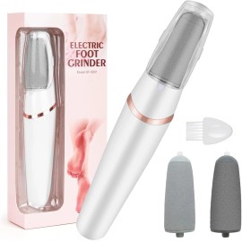 / Mini Electric Foot Callus Remover, Portable Rechargeable Pedicure Tool, Compact Dead Skin Exfoliator for Feetcolor: White