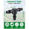 Kalolary 100 Pcs Barb Tee Connectors Irrigation System 1/4" Barbed
