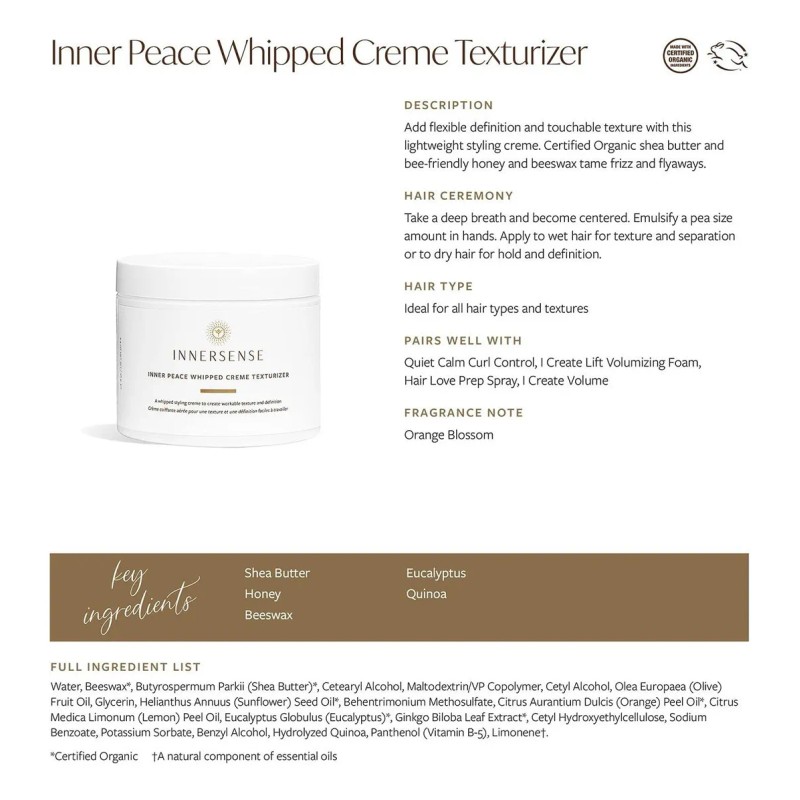 Innersense Organic Beauty Crema Hidratante Natural Para La