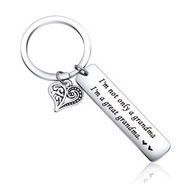 Great Grandma Christmas day Gift for Great Grandma Appreciation Gift for Great Grandma Jewelry Great Nana Jewelry New Great Gigi Keychain Great Grandmother Keychain for Mother in Law Keychain