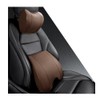 Memory Foam PU Leather Lumbar Pillow - Car Middle/Lower Back
