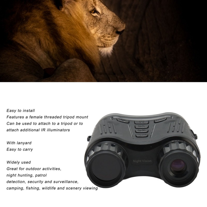 8X Night Vision Binoculars 3.2inch TFT Screen 984.3ft Range IP54