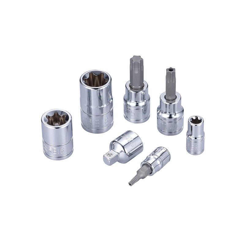 Kauplus 37PCS S2 Star Bit Socket And External -Socket Set,