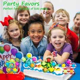 30Pcs Fidget Spinner Pop Fidget Toys Bulk for Adults, Fidget Toys for Kids 8-12 3-5, ADHD Autism Fidgets for Teens Toddler, Sensory Fidget Toys Pack for Party Favors Goodie Bag Stuffers