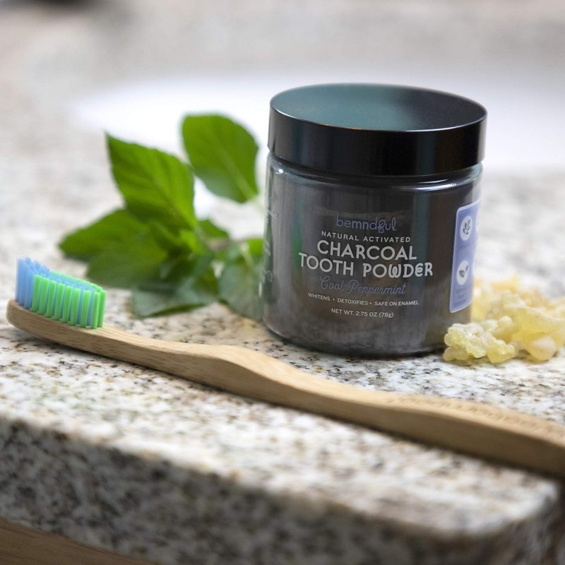 Whitening Tooth Powder with Activated Charcoal for Teeth and Gums
