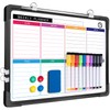 ARCOBIS Small Weekly Dry Erase Board for Wall, 12" x