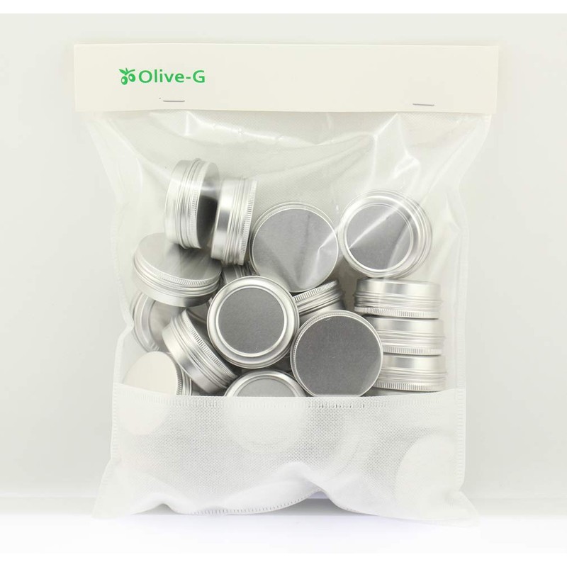 Olive-G Lightweight 30-Pack Aluminum Cans, 30-Pack for Refill and Trinket